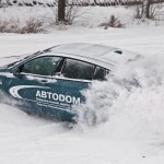 Тест драйв BMW 5 GT в снежных сугробах